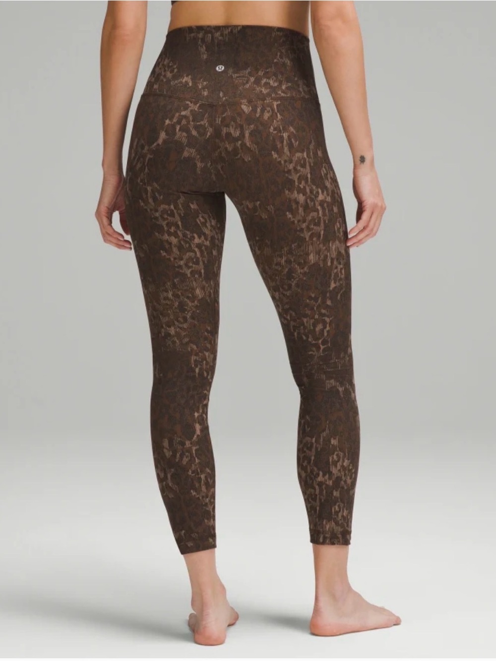 lululemon athletica Brown Leopard-Print High-Rise Leggings